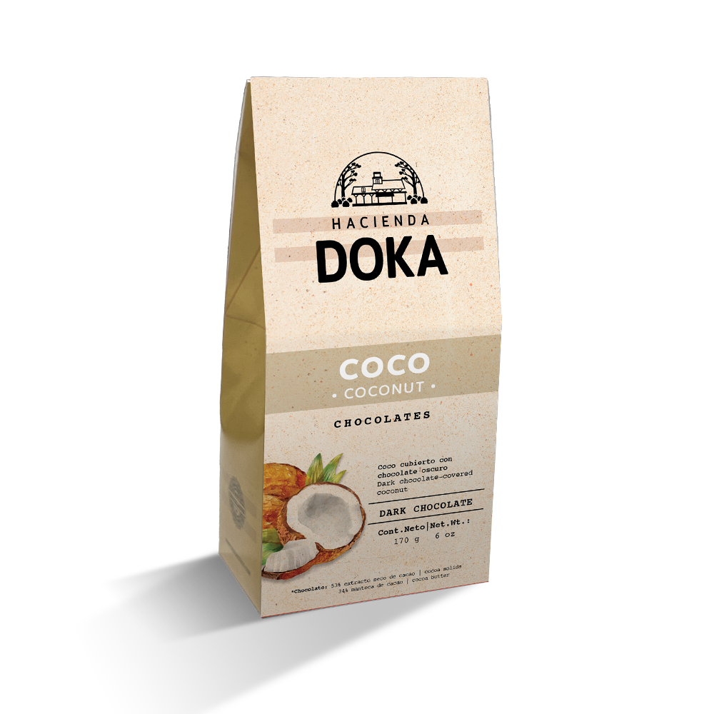 Chocolate Oscuro con Coco Hacienda Doka